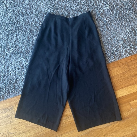 BABATON Black Wide Leg Cropped Pants Size 4 - Picture 7 of 10